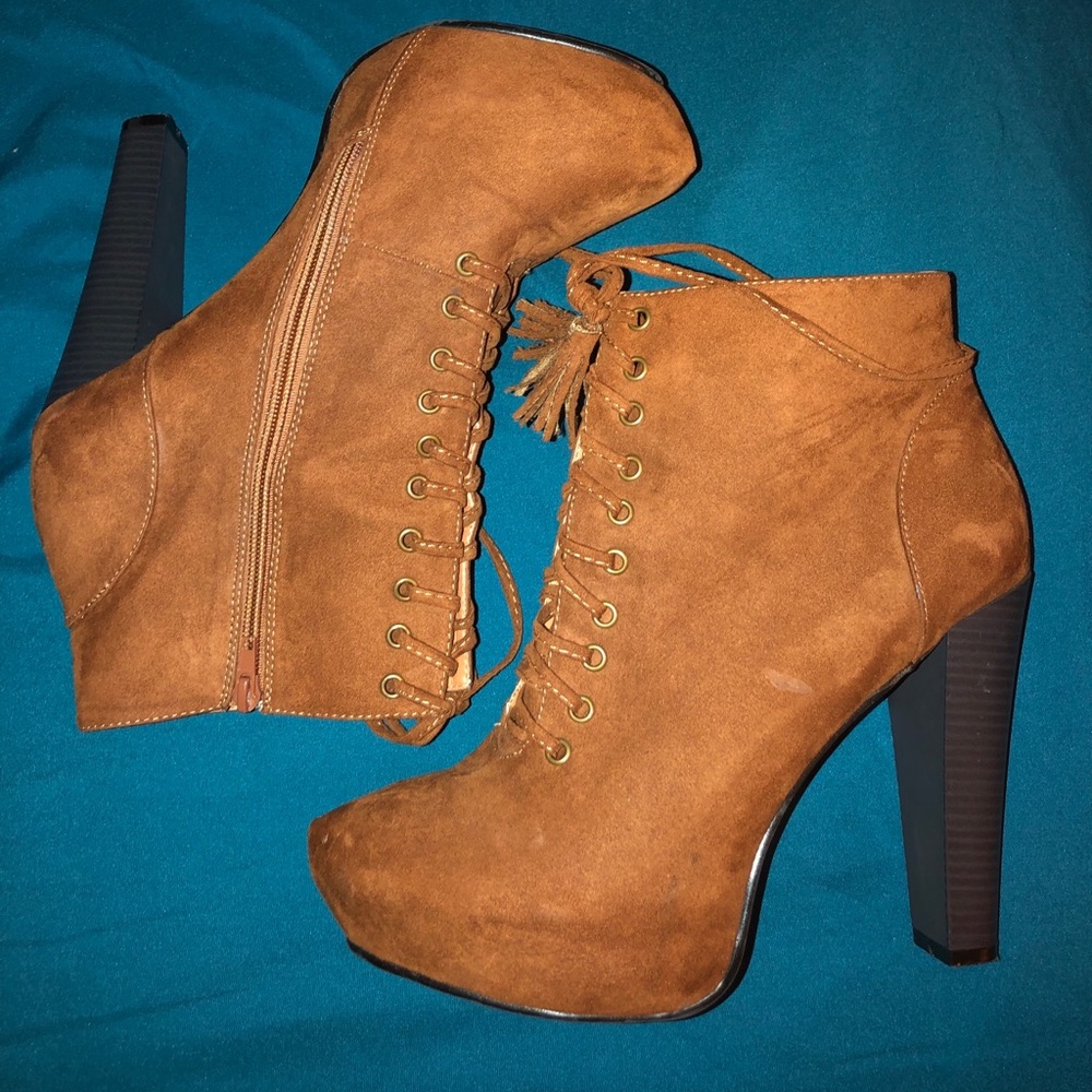 Brown Suede Torrid Heels